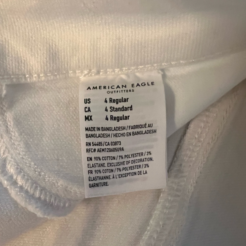 American Eagle White Skinny Jeans - Picture 3 of 4